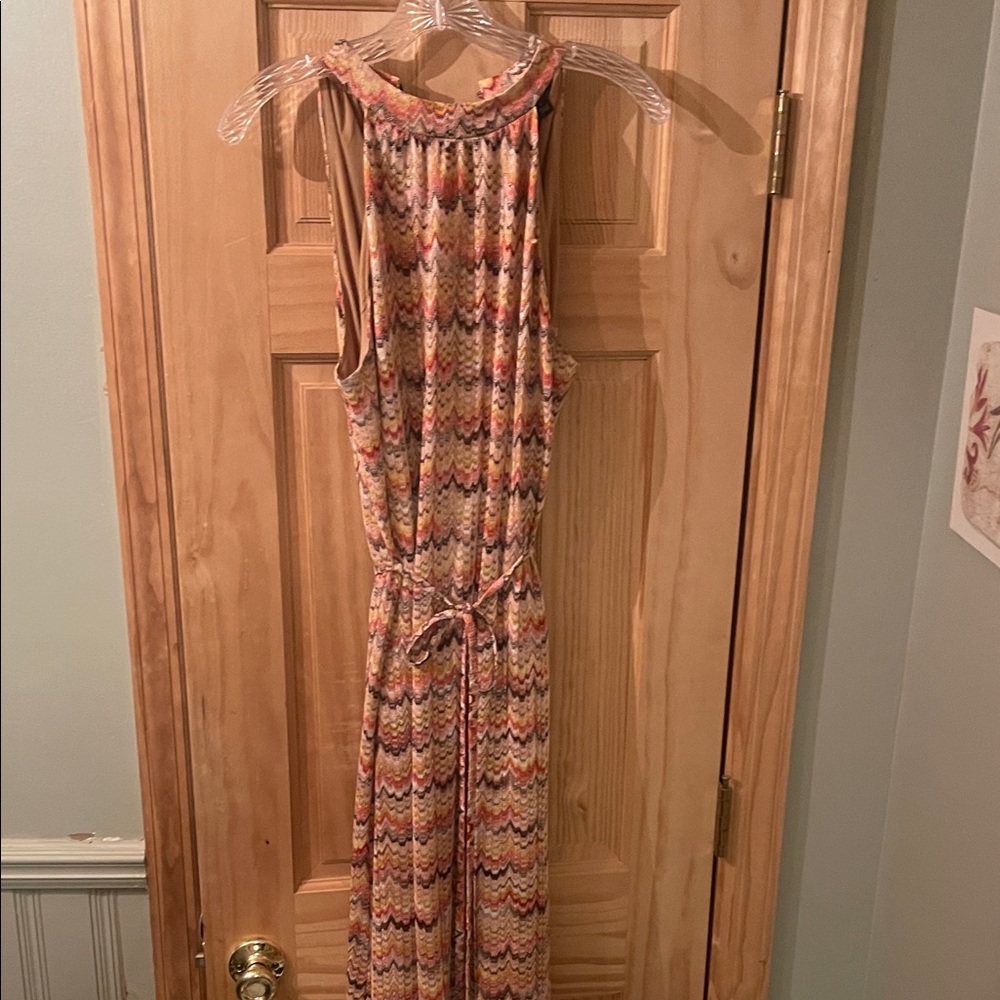 Ann Taylor Multicolor Zigzag Knit Dress